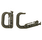 MFH - Carabiner  -  Plastic  -  "MOLLE"  -  coyote tan  -  2-pack