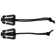 MFH MFH - Clip mit Gummiband -  "MOLLE" -  schwarz -  2er Pack