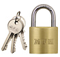 MFH - Vorhängeschloss -  Metall -  mit -  3 Schlüssel -  ca. 4 - 5 x 2 - 5 cm