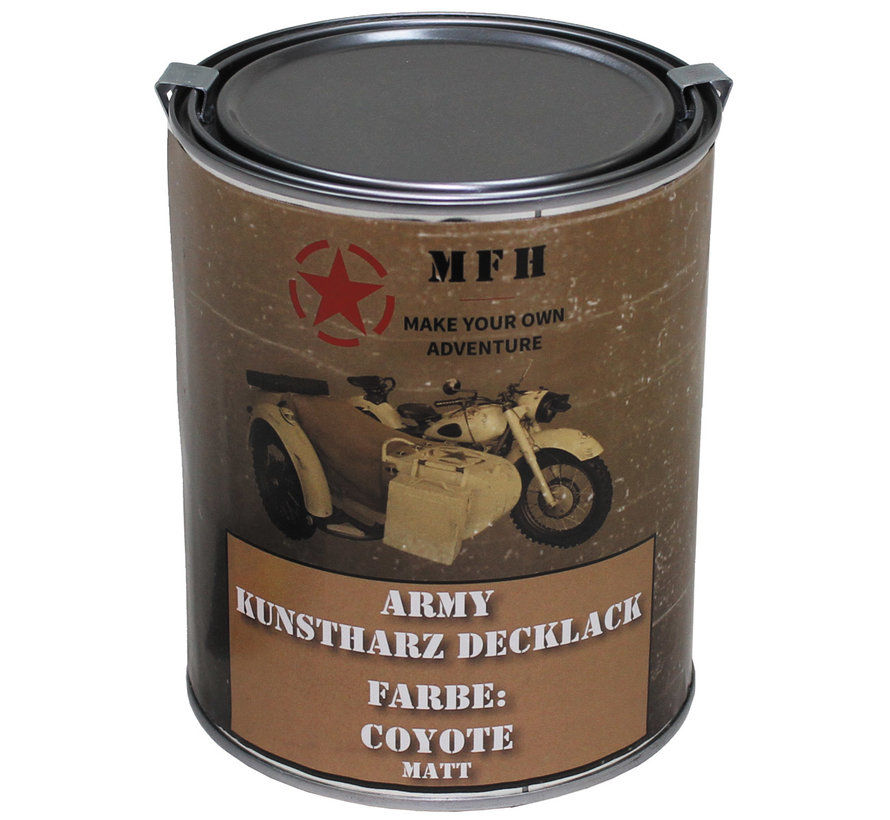 MFH - Army Lack -  COYOTE -  matt -  Dose -  1 l