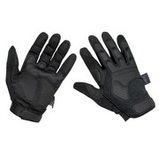 MFH | Mission For High Defence Zwarte tactische handschoenen "Attack" met verstelbare polsband door klittenband.