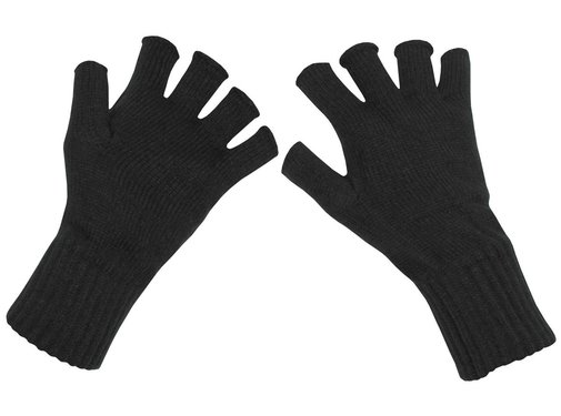 MFH MFH - Gebreide vingerloze handschoenen  -  Zwart