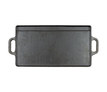 Fox Outdoor MFH Outdoor - Bakplaat - gietijzer - 2 handvatten, - 50 x 23 x 1,5 cm