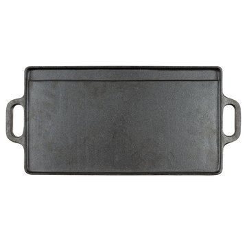 Fox Outdoor MFH Outdoor - Bakplaat - gietijzer - 2 handvatten, - 50 x 23 x 1,5 cm