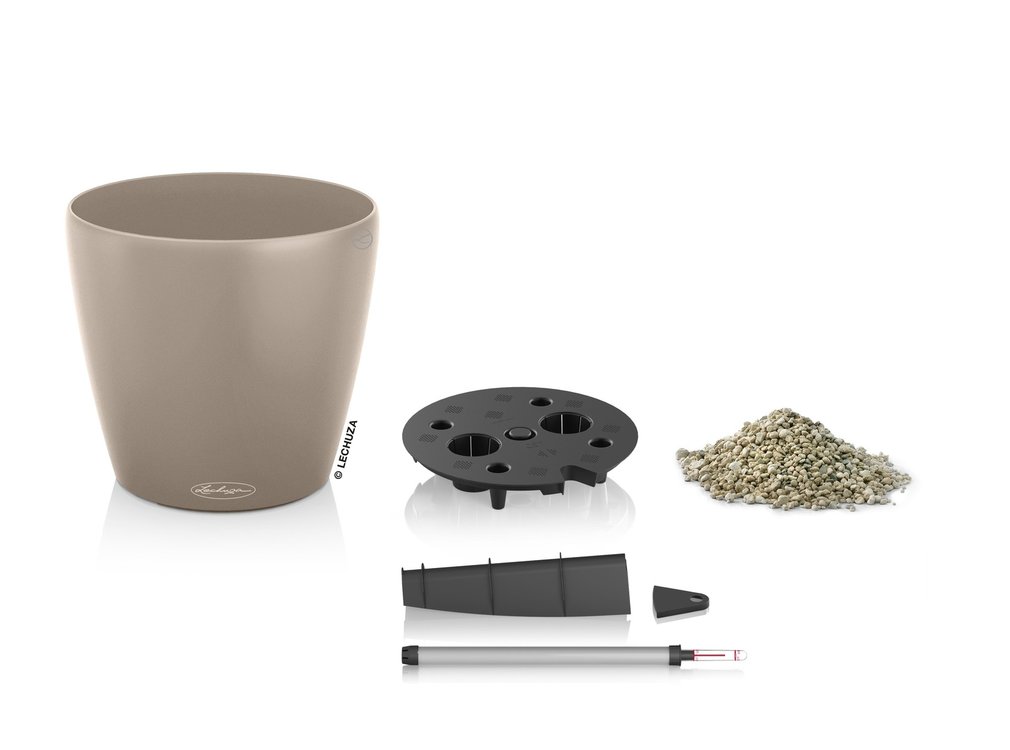 Lechuza Lechuza - plantenbak CLASSICO COLOR 35 zandbruin ALL-IN-ONE set