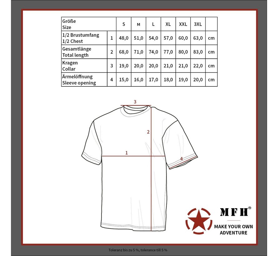 MFH - US T-Shirt -  "Streetstyle" -  jaune camo -  140-145 g/m²