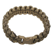 MFH MFH - bracelet  -  "Parachute Cord"  -  bronzage coyote  -  Largeur approximative 1  -  9 cm