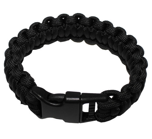 MFH MFH - bracelet  -  "Parachute Cord"  -  Noir  -  Largeur approximative 2  -  3 cm