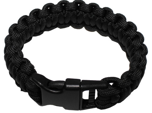 MFH MFH - bracelet  -  "Parachute Cord"  -  Noir  -  Largeur approximative 2  -  3 cm