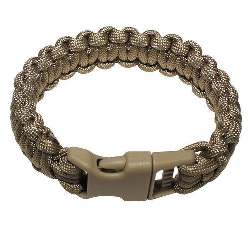 MFH MFH - Armband  -  "Parachute Cord"  -  Coyote tan  -  Breedte ca. 2  -  3 cm