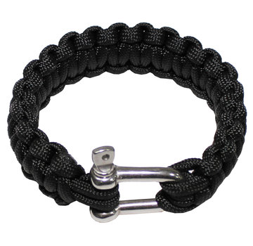 MFH MFH - Armband  -  "Parachute Cord"  -  Zwarte  -  Breedte ca. 2  -  3 cm