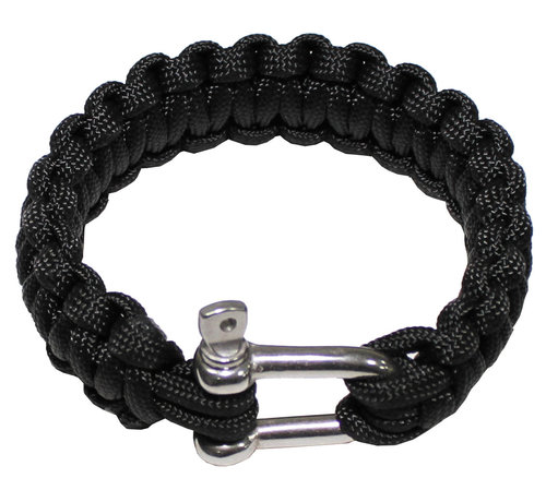 MFH MFH - Armband  -  "Parachute Cord"  -  Zwarte  -  Breedte ca. 2  -  3 cm