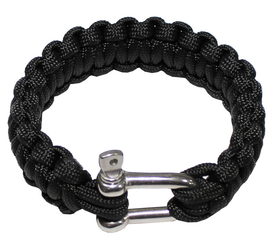 MFH - Armband -  "Parachute Cord" -  schwarz -  Breite ca. 2 - 3 cm