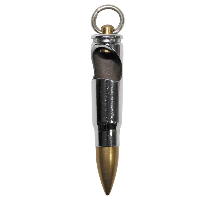 MFH - Sleutelhangercartridge  -  "AK-47"  -  Zilveren  -  met flesopener