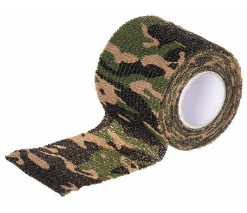 MFH MFH - Camo-tape  -  Zelfklevende  -  ca. 5 cm x 4  -  5 m  -  Woodland