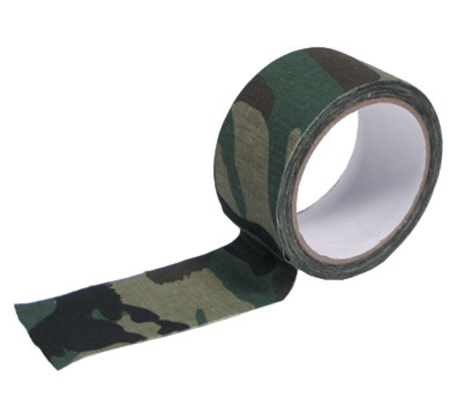 Army Plakband Textiel, 5 cm x 10 m, woodland