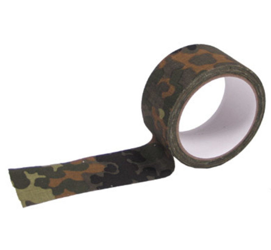 Army Plakband textiel, 5 cm x 10 m, vlekkencamouflage