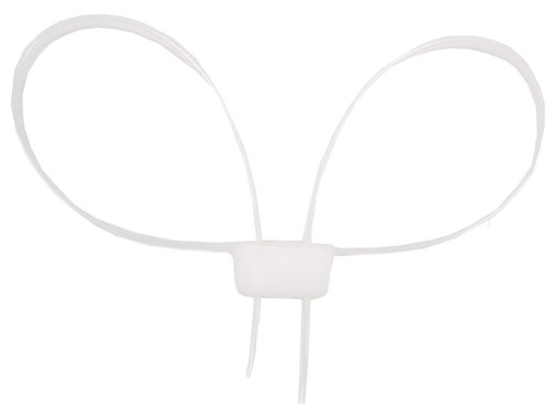 MFH MFH - Kunststoffhandschellen - 10 St./Pack - 70 x 1 - 2 cm - weiß