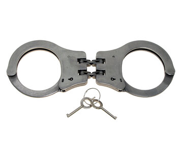 MFH MFH - Handschellen -  mit Doppelkette -  stabile Ausführg. -  2 Schlüssel