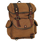 Pure Trash - Rucksack -  Canvas -  "PT" -  braun