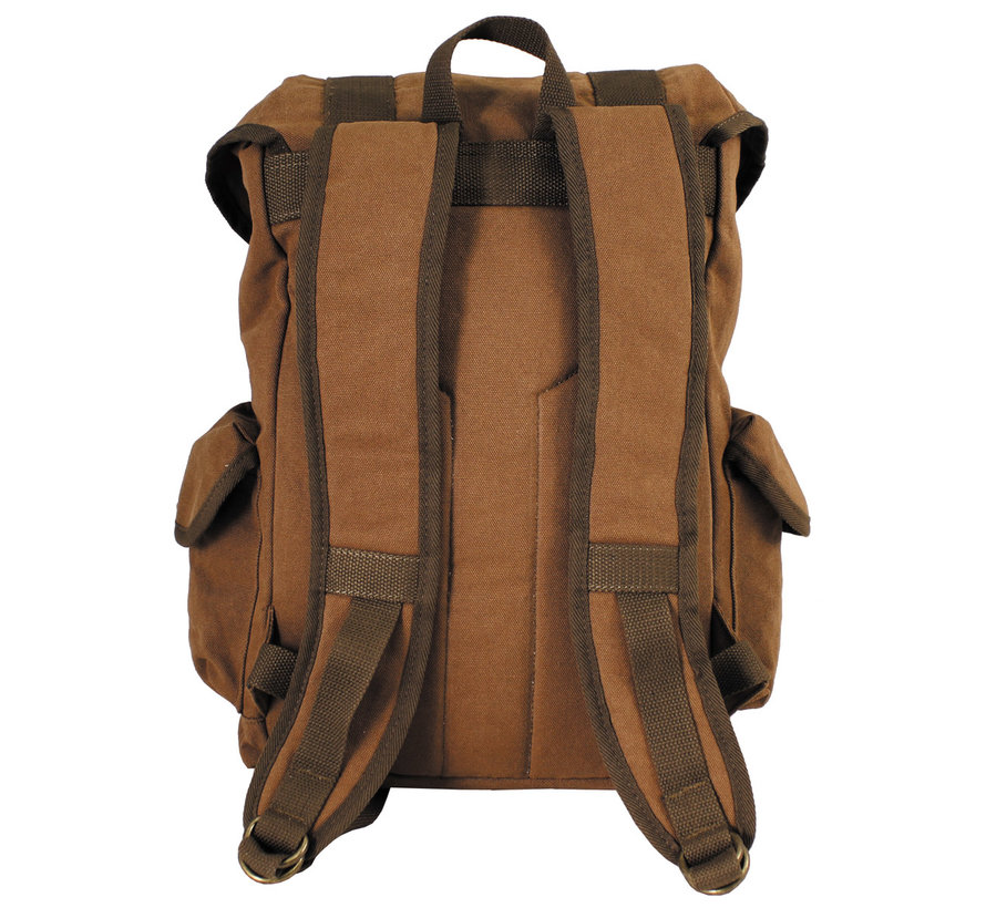 Pure Trash - Rucksack -  Canvas -  "PT" -  braun