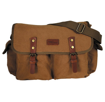 Pure Trash Pure Trash - sac à main - canvas - "PT" - brun - avec bretelles