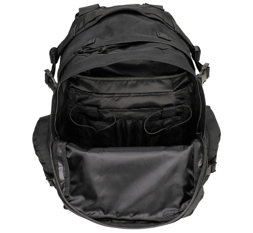 MFH - Ital. Rucksack -  schwarz -  "Tactical-Modular"