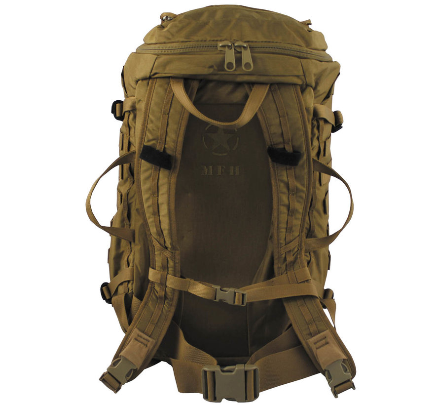 MFH High Defence - Rucksack -  "Mission 30" -  coyote tan -  Cordura