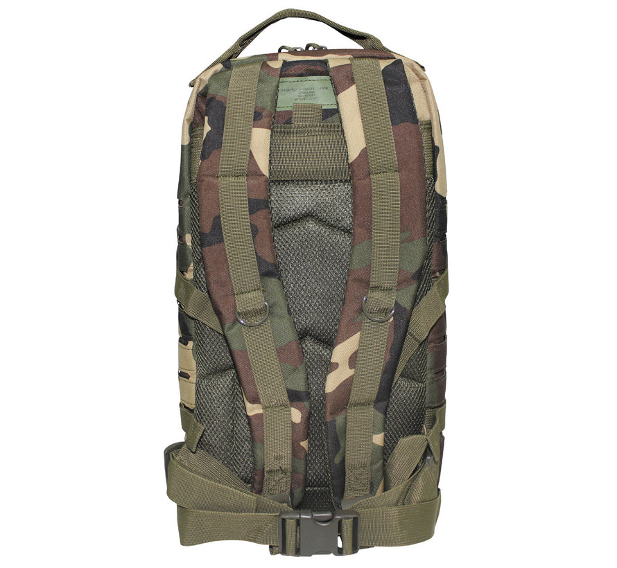 MFH High Defence - US Rucksack -  Assault I -  "Laser" -  woodland