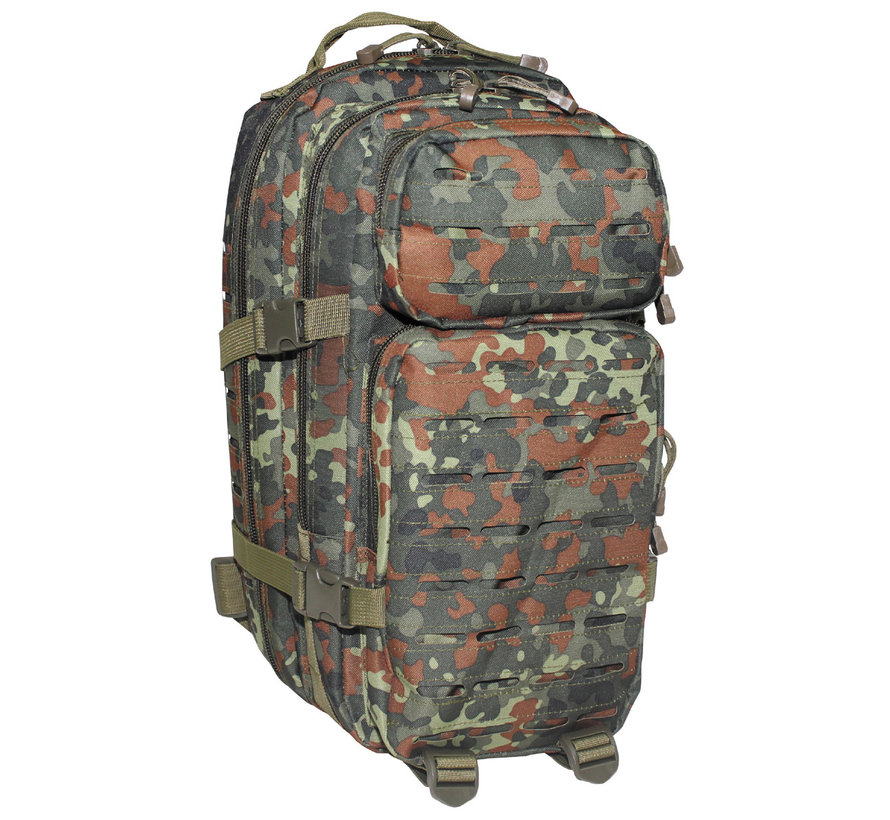 MFH High Defence - US Rucksack -  Assault I -  "Laser" -  flecktarn