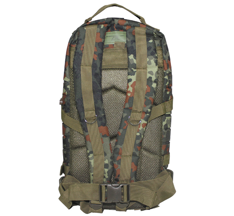 MFH High Defence - US Rucksack -  Assault I -  "Laser" -  flecktarn