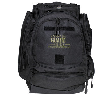 MFH | Mission For High Defence MFH High Defence - US Rucksack -  "NATIONAL GUARD" -  schwarz