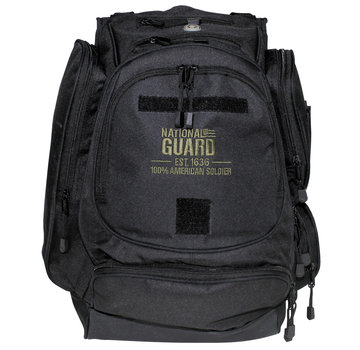 MFH | Mission For High Defence MFH High Defence - US Rucksack -  "NATIONAL GUARD" -  schwarz