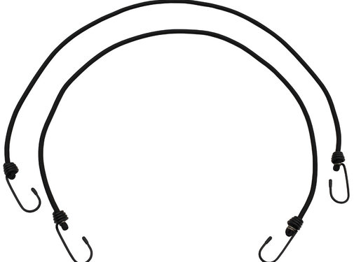 MFH MFH - Expander  -  75 cm  -  met haken  -  6 mm  -  Zwarte  -  2-pack