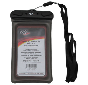 Fox Outdoor Fox Outdoor - Smartphone Tas  -  Waterdicht  -  Transparante  -  Zwarte