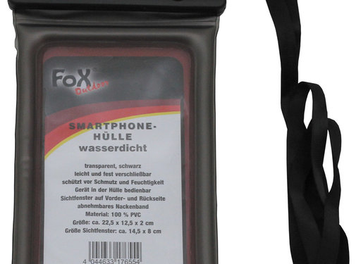 Fox Outdoor Fox Outdoor - Smartphone Hülle -  wasserdicht -  transparent -  schwarz