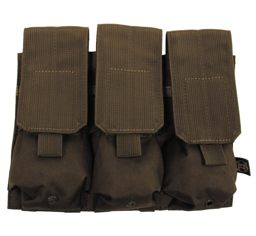 MFH - porte chargeur -  triple -  "Molle" -  olive