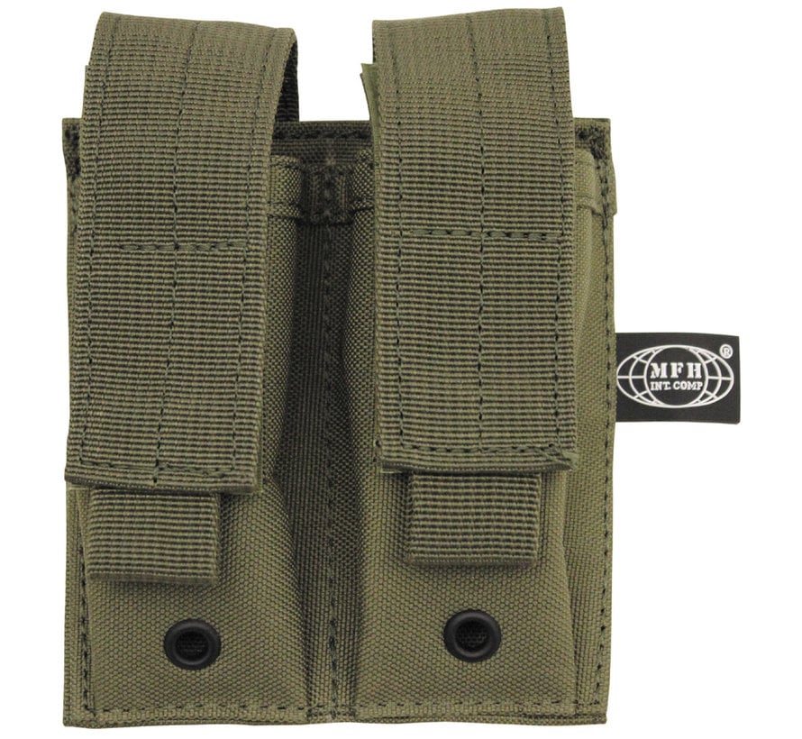 MFH - Porte chargeur -  double -  petit "MOLLE" -  olive