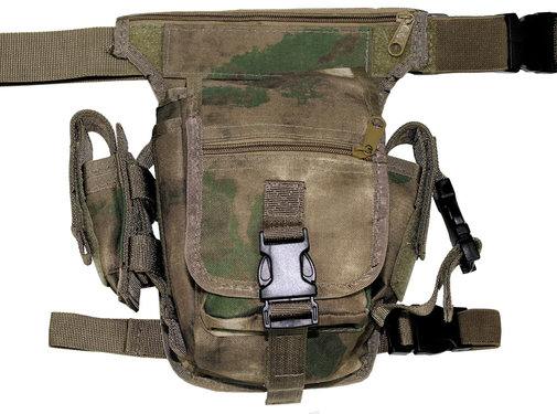 MFH MFH - Sac banane - HDT camou vert - fixation ceinture et jambes