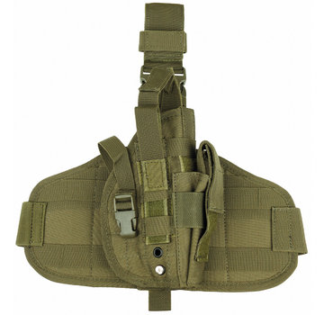 MFH MFH - Been Holster - "MOLLE" - Recht - OD groen