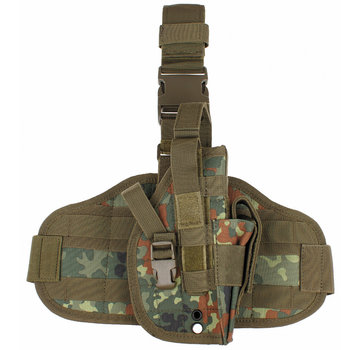 MFH MFH - Pistolenbeinholster - "MOLLE" - rechts - flecktarn