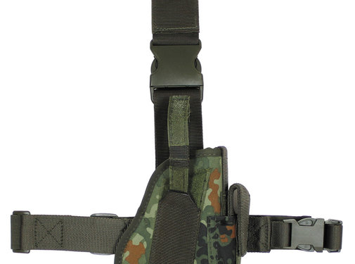 MFH MFH - Holster - BW camo - fix. cuisse et ceinture - droit