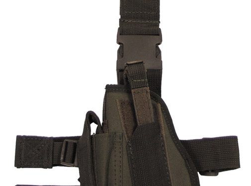 MFH MFH - Holster -  kaki -  fix. cuisse et ceint. -  gauche