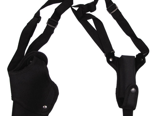 MFH MFH - Holster d'épaule - gauche - noir - avec poche-chargeur