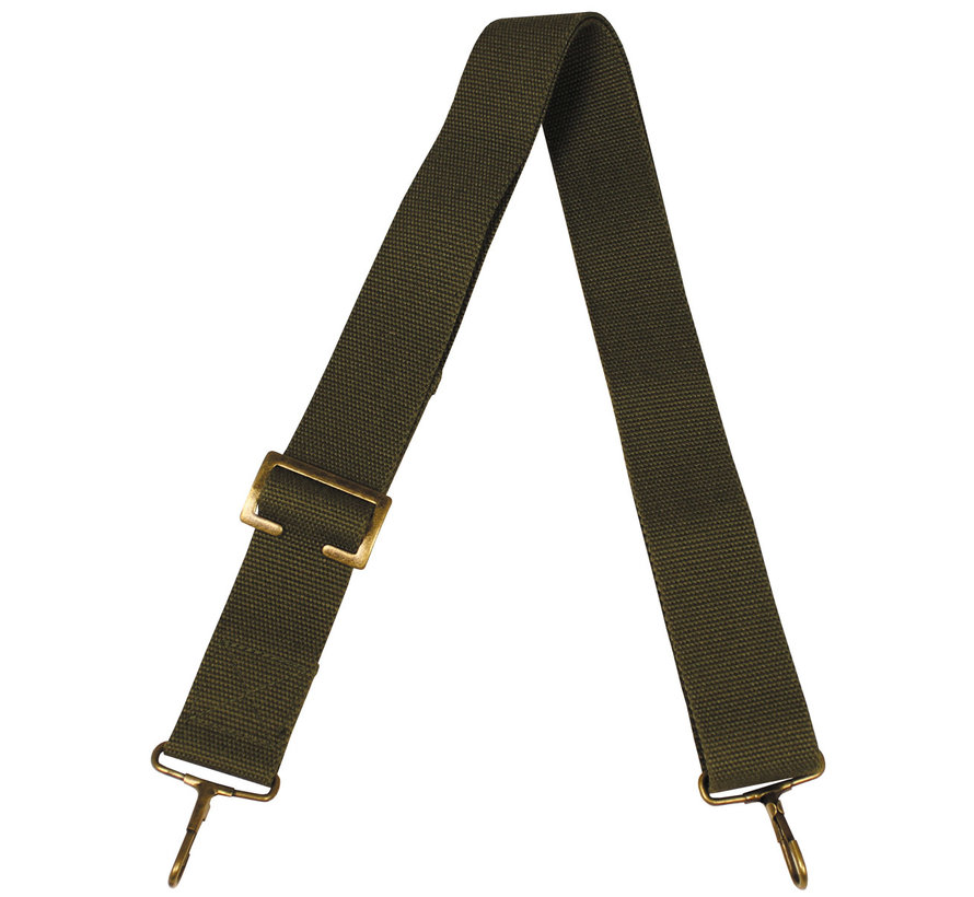 MFH - Bandoulière pour sac -  3 - 8 cm -  kaki -  2 mousquetons