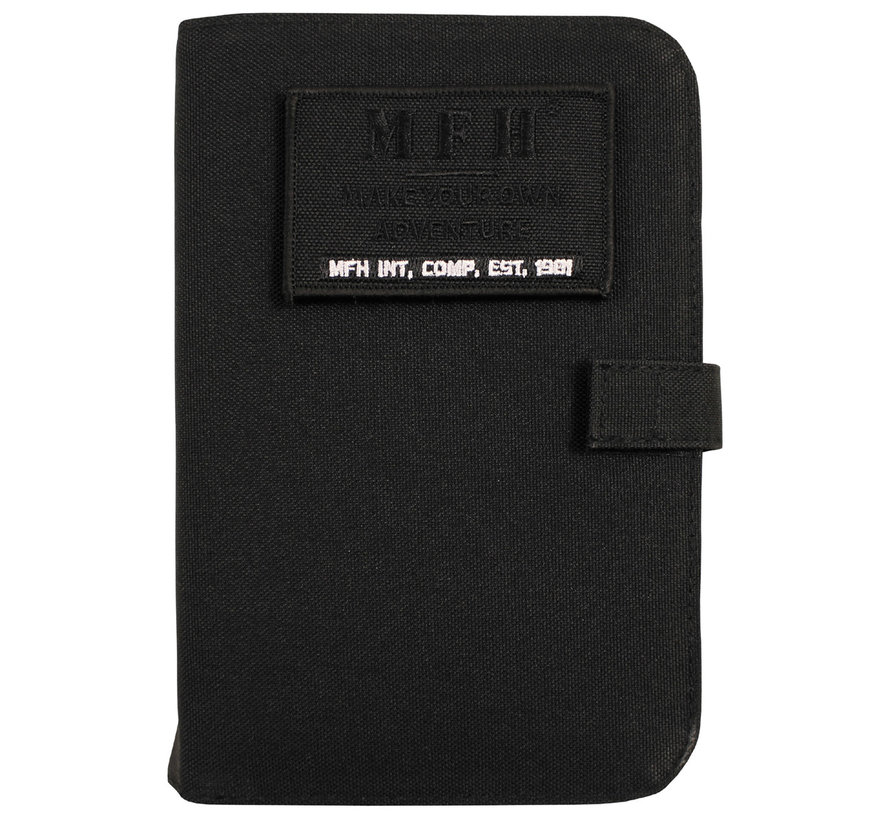 MFH - Cahier - A6 - noir - reliure à anneaux - feuilles