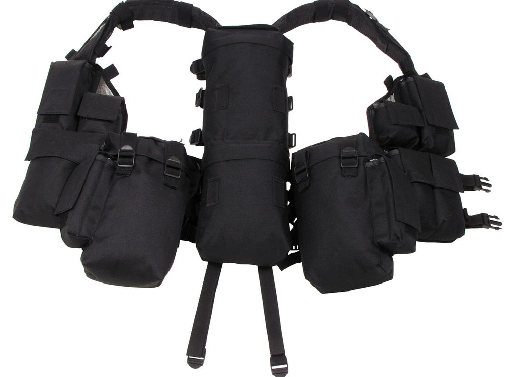 MFH MFH - Tactical Weste -  div. Taschen -   -  schwarz