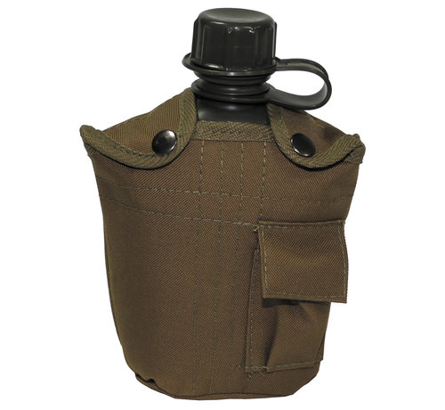 MFH MFH - US Plastikfeldflasche -  1 l -  Hülle -  coyote tan -  BPA-frei