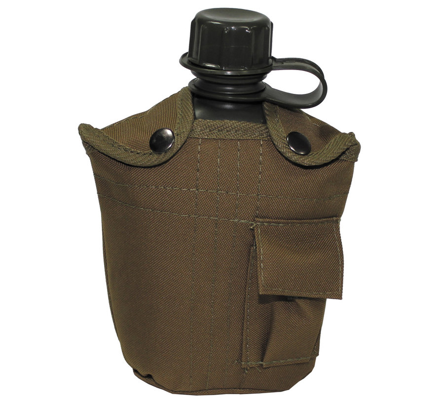 MFH - US Plastikfeldflasche -  1 l -  Hülle -  coyote tan -  BPA-frei