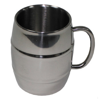 MFH MFH - Rostfreier doppelwandiger Stahlbecher von 450 ml Typ "Barrel"